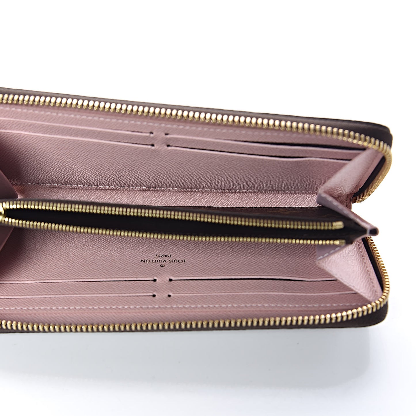Monogram Clemence Wallet Rose Ballerine