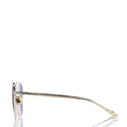 Chanel Metal Pilot Sunglasses 4256 Silver 3 of 7