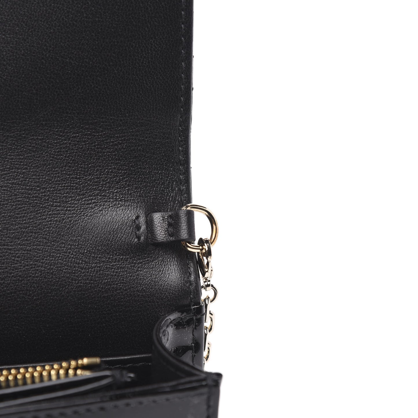 Patent Cannage Lady Dior Clutch Black