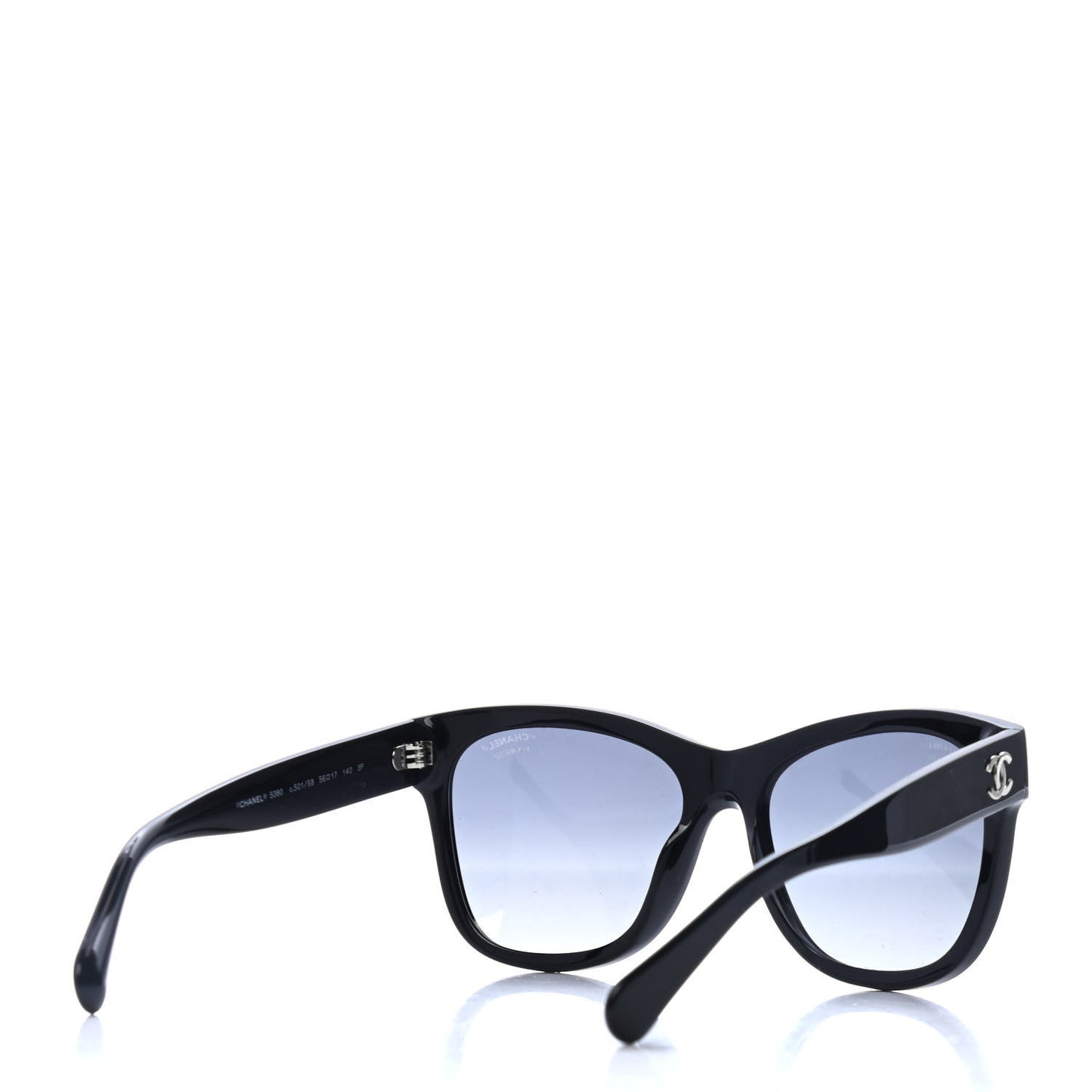 Acetate Polarized Square CC Sunglasses 5380 Black
