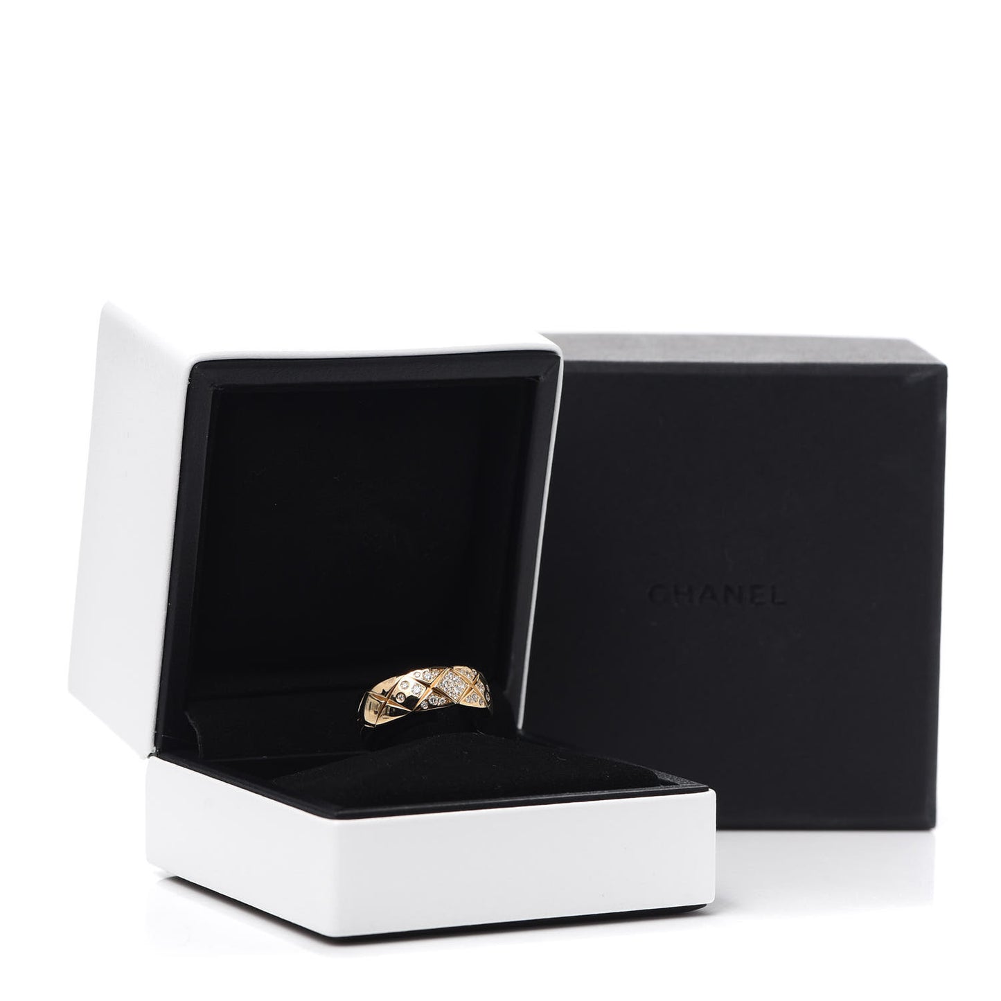 18K Yellow Gold Diamond Small Coco Crush Ring 51 5.75