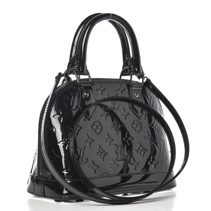 Louis Vuitton Vernis Alma BB Noir Magnetique 8 of 10