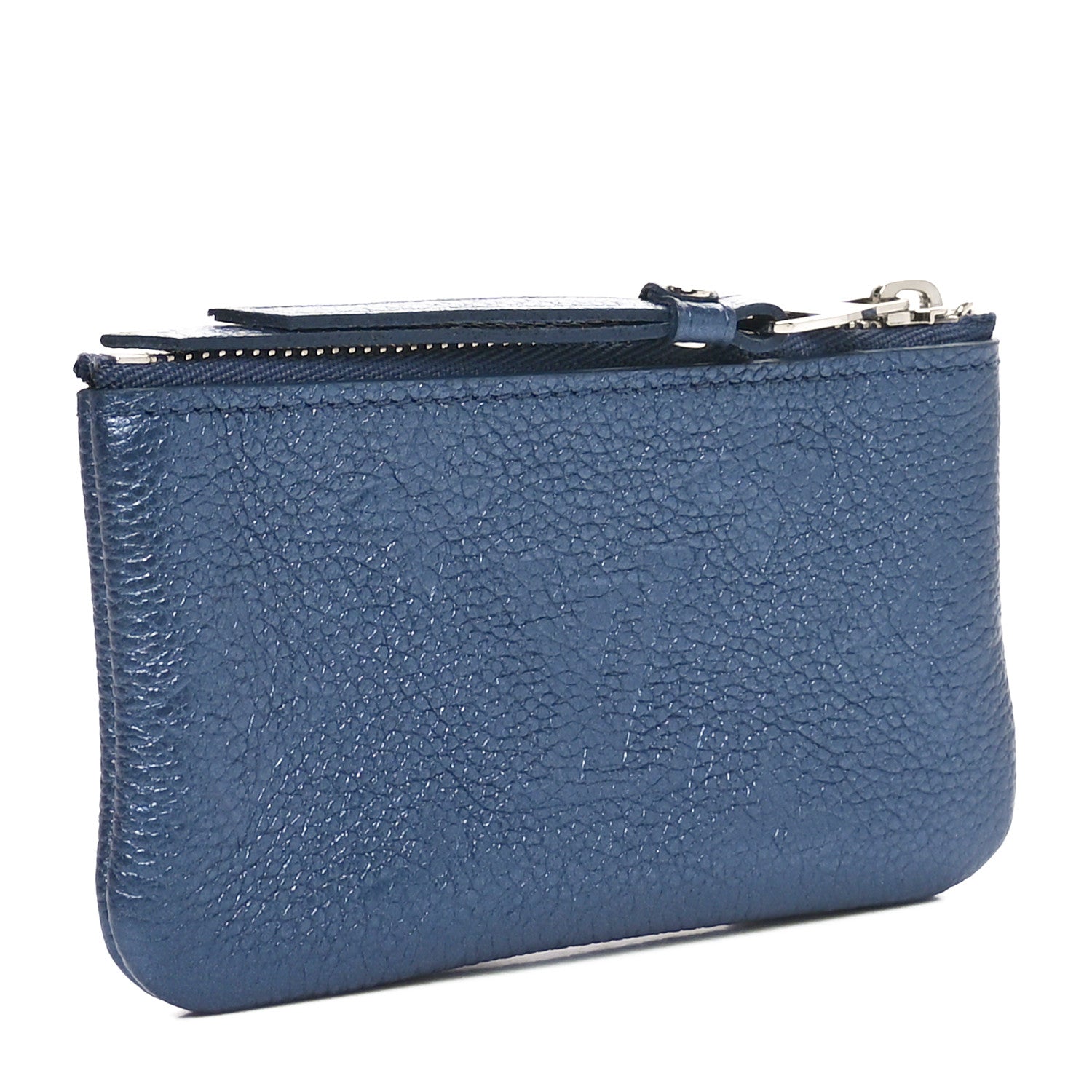 Louis Vuitton Metallic Empreinte Monogram Giant Key Pouch Navy
