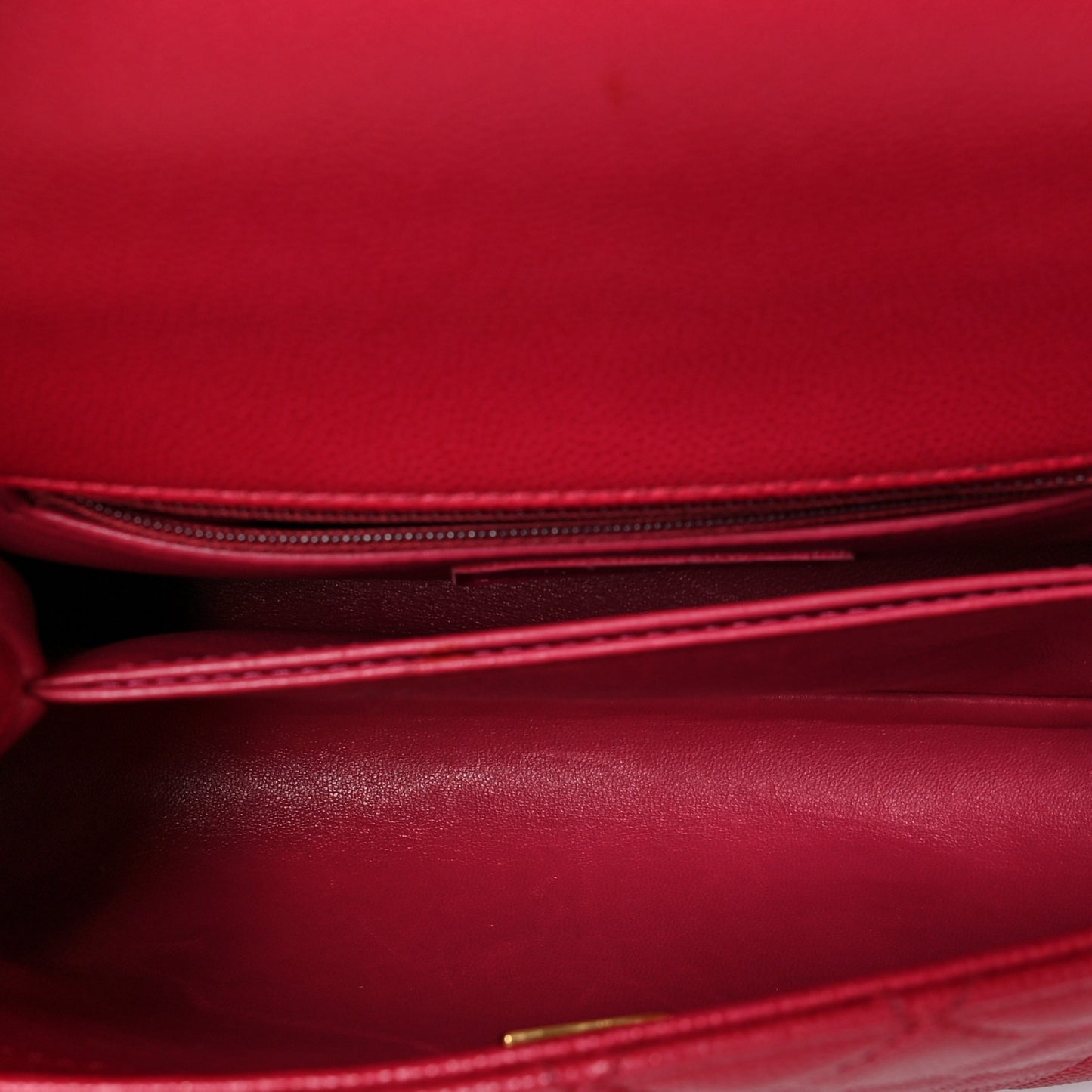 Caviar Quilted Mini Coco Handle Flap Dark Pink