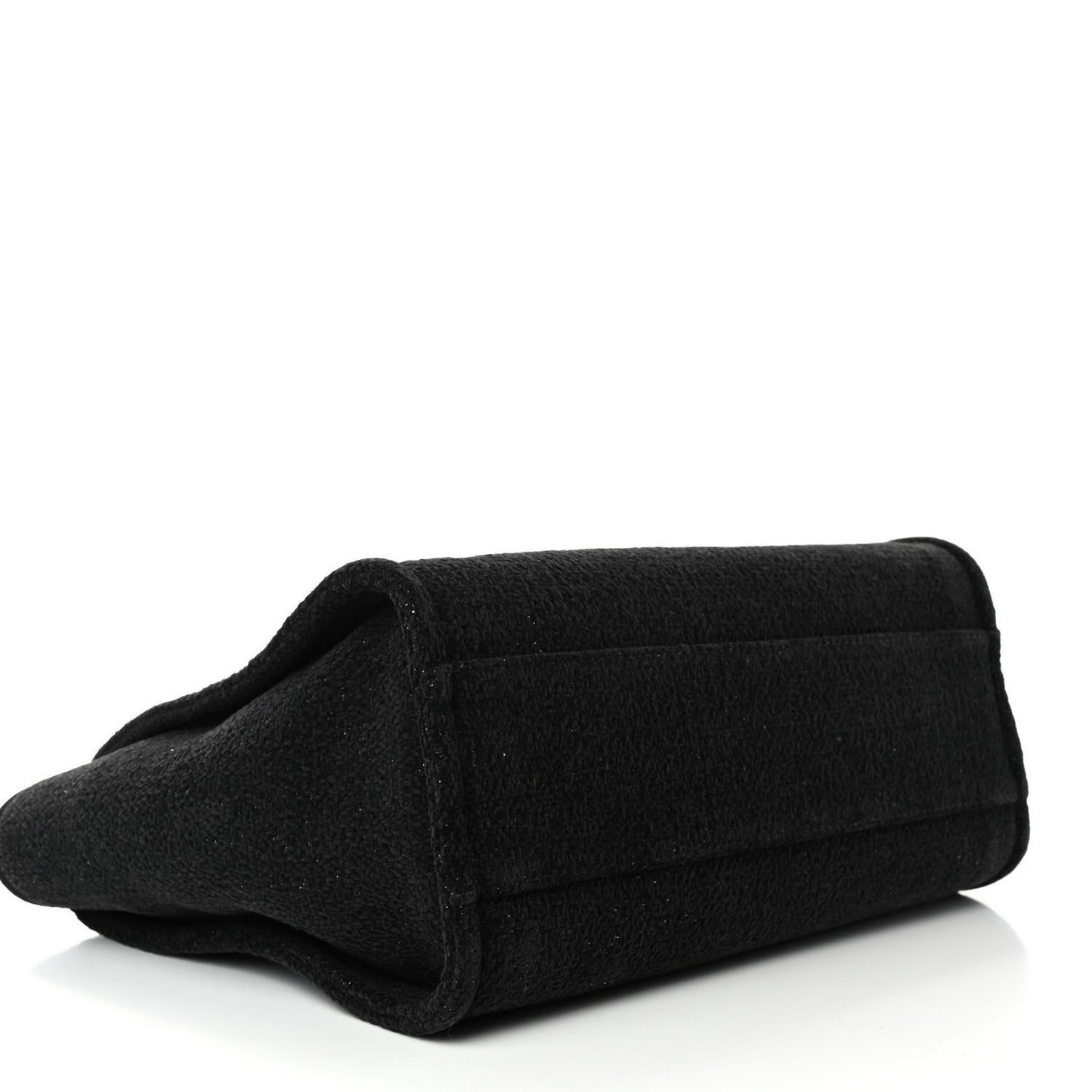 Lurex Canvas Small Deauville Tote Black