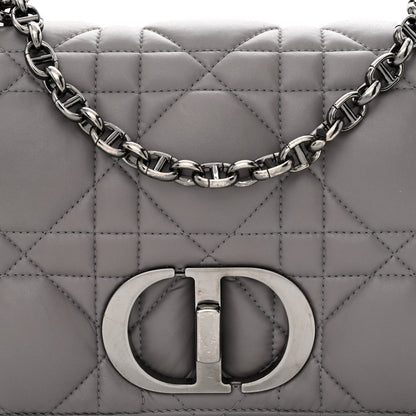 Christian Dior Calfskin Macrocannage Medium Caro Bag Iron Grey 8 of 10