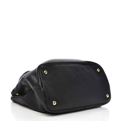 Prada Vitello Daino Tote Black 4 of 12