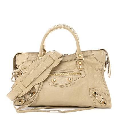 Balenciaga Agneau Classic Gold Hardware S City Beige Sable 1 of 11