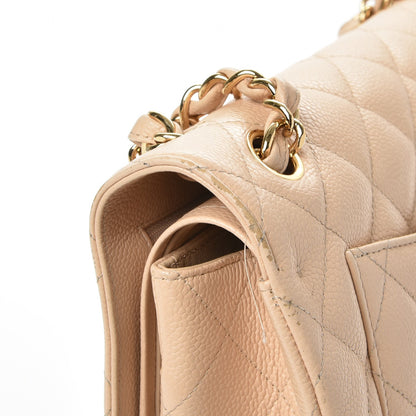 Chanel Caviar Quilted Jumbo Double Flap Beige Clair 11 of 18