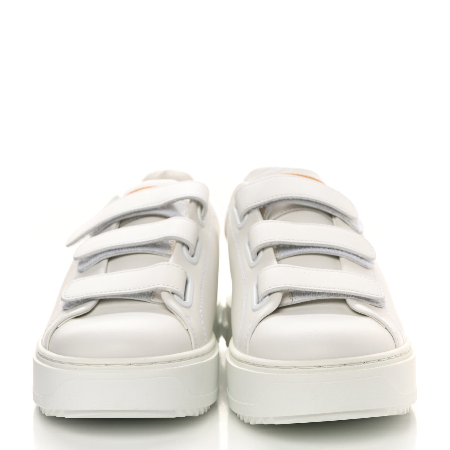 Louis Vuitton Lambskin Monogram Time Out Sneakers 37 White 2 of 9