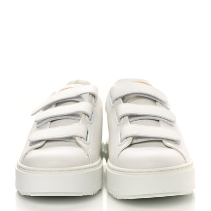 Louis Vuitton Lambskin Monogram Time Out Sneakers 37 White 2 of 9