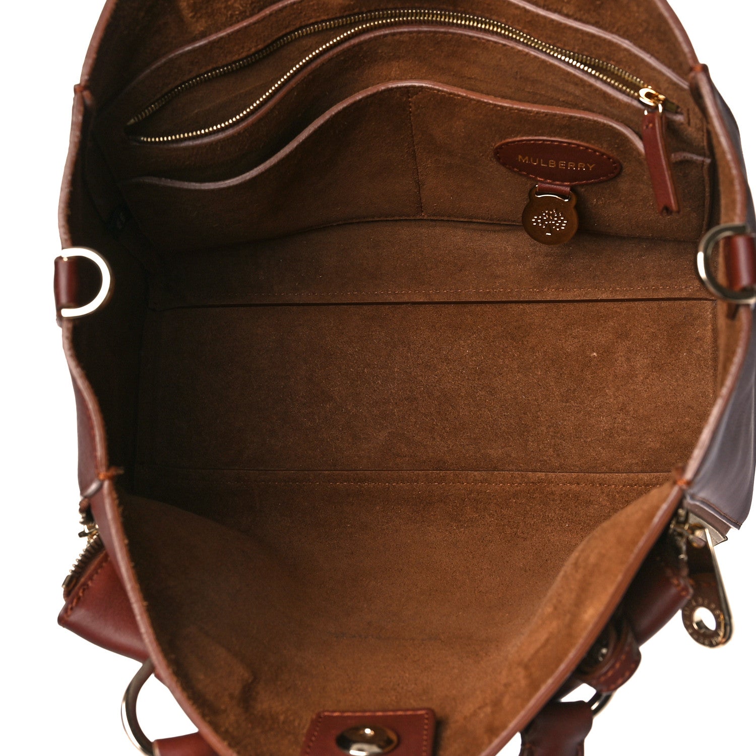 Mulberry Silky Calf Small Willow Tote Brown 5 of 10