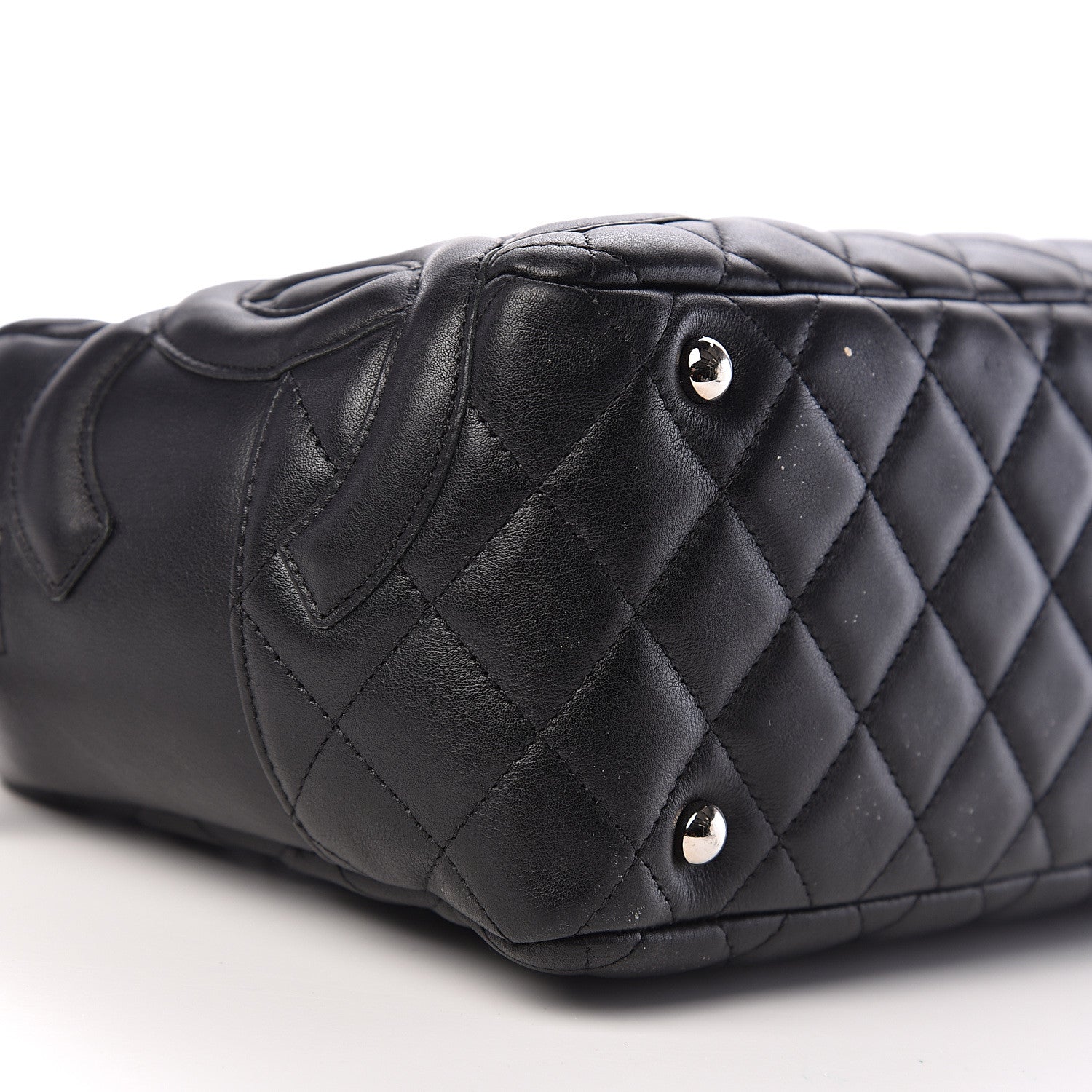 Chanel Calfskin Quilted Large Cambon Bowler Black 7 of 11
