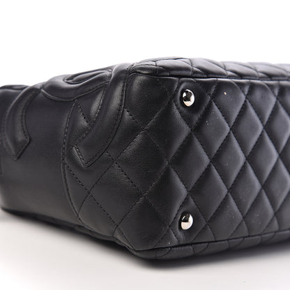 Chanel Calfskin Quilted Large Cambon Bowler Black 7 of 11