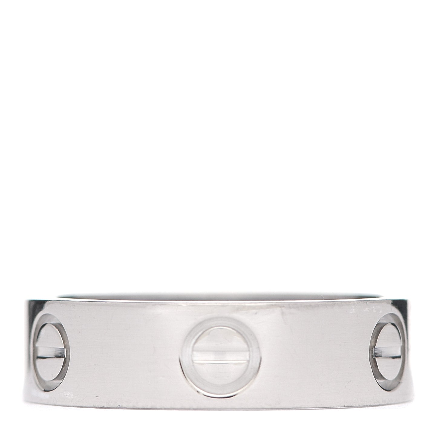 18K White Gold 5.5mm LOVE Ring 55 7.25