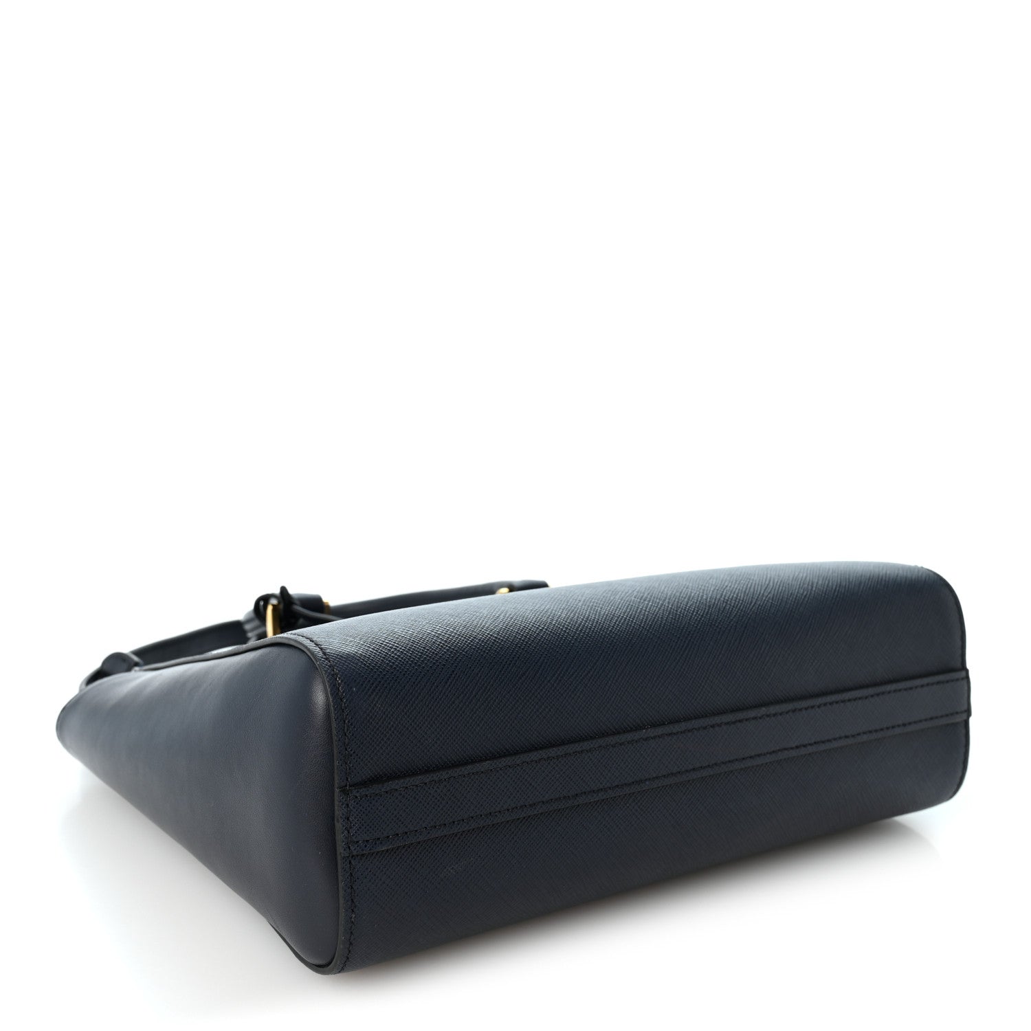 Prada Saffiano Soft Calfskin Small Zippered Tote Baltico 3 of 8