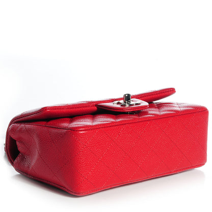 Chanel Caviar Quilted Mini Flap Red 4 of 9