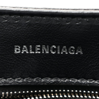 Balenciaga Nappa Allover License BB Monogram Embossed Medium Triplet Bag Silver 6 of 10