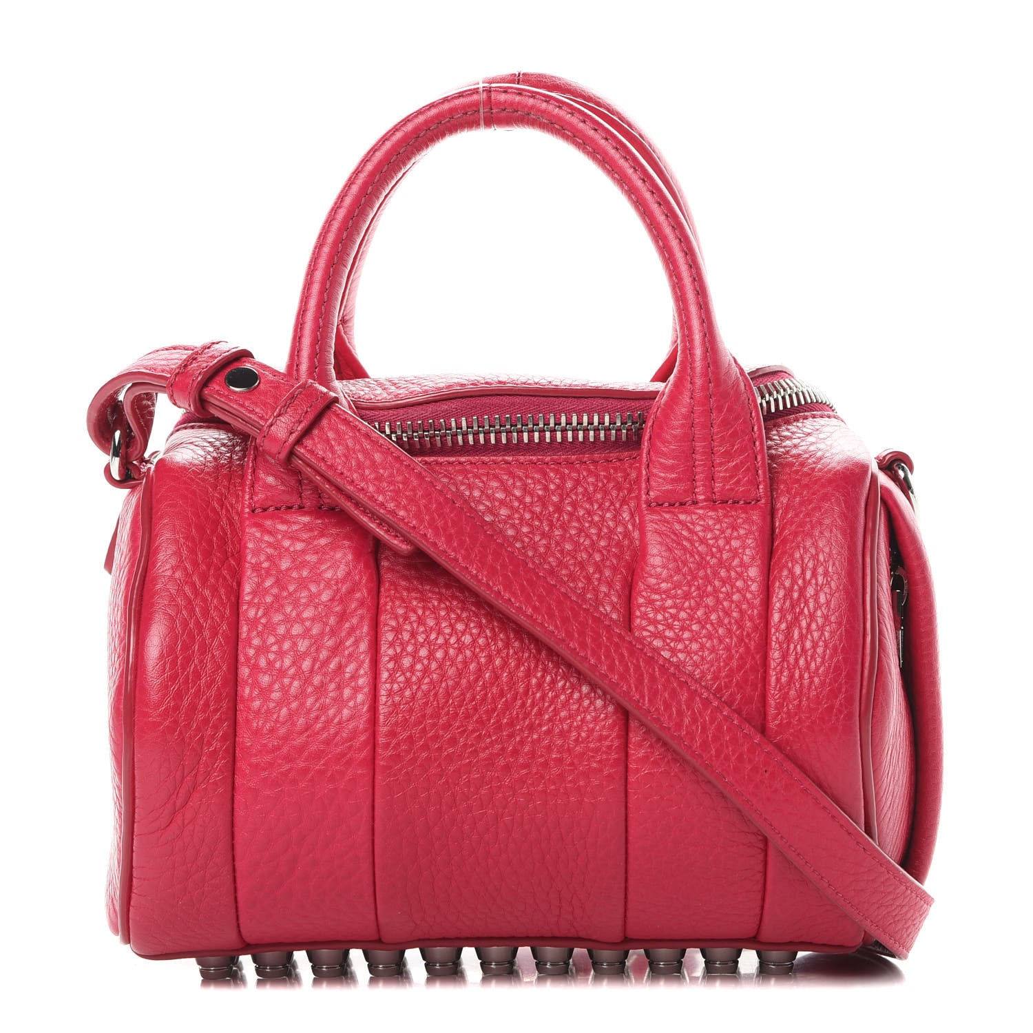 Alexander Wang Pebbled Lambskin Mini Rockie Fuchsia Rhodium Hardware 1 of 11