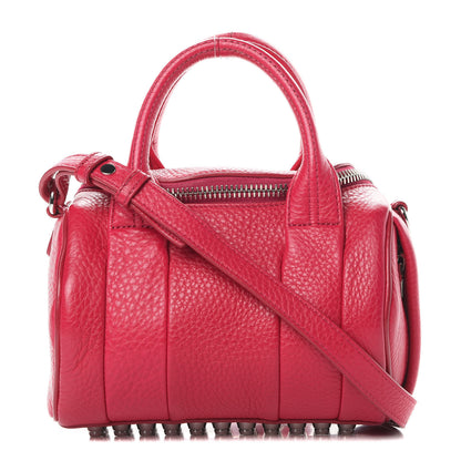 Alexander Wang Pebbled Lambskin Mini Rockie Fuchsia Rhodium Hardware 1 of 11