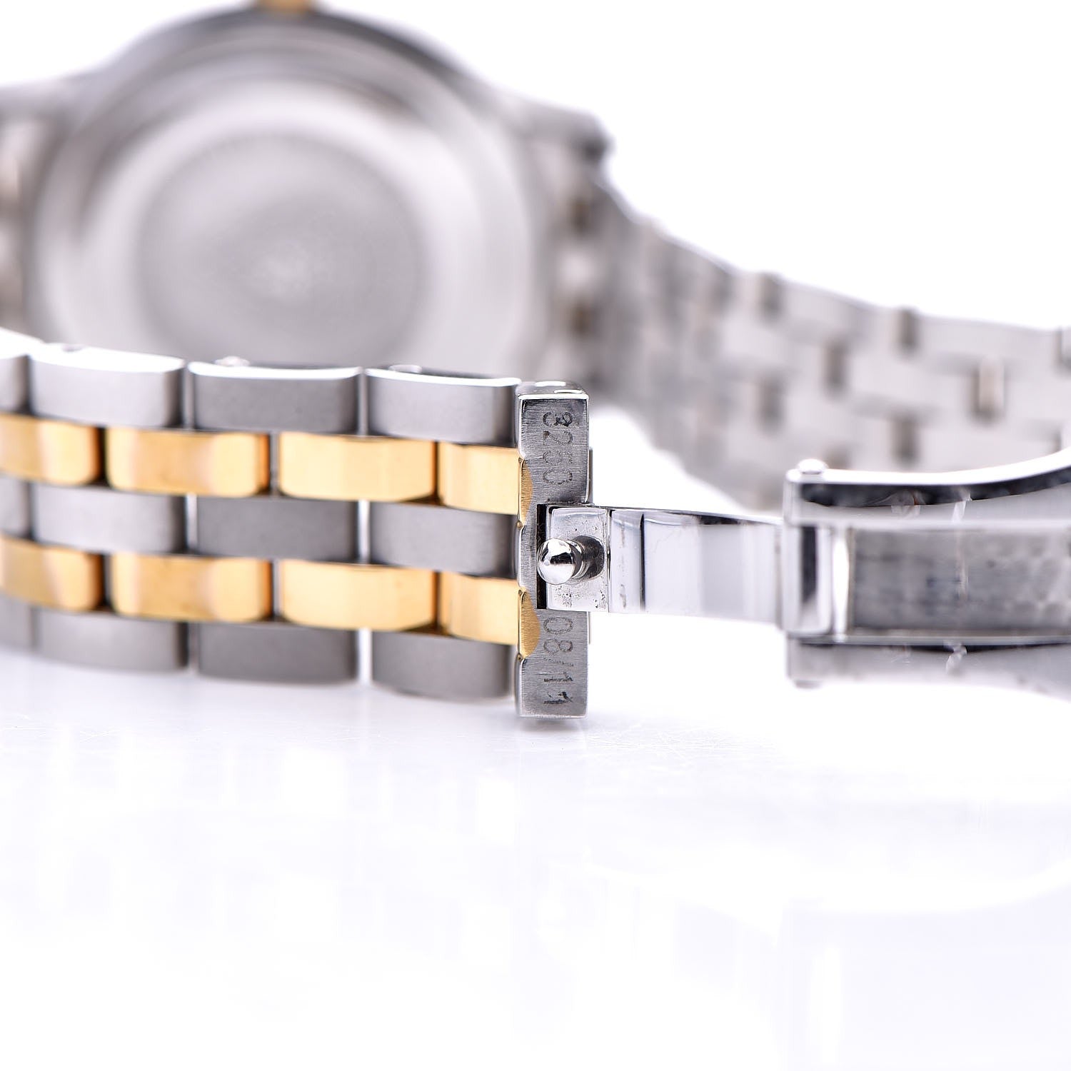 Gucci Stainless Steel Diamond Mother of Pearl 27mm G-Timeless Two Tone Quartz Watch 6 of 7
