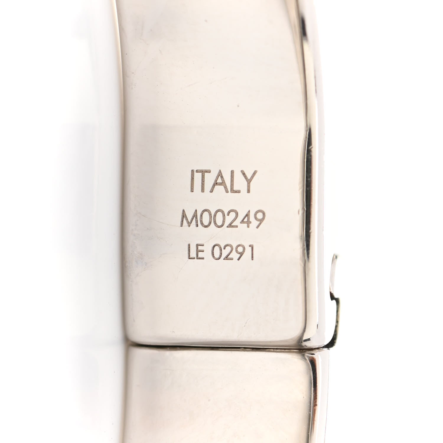 Louis Vuitton Palladium Monogram Nanogram Cuff S Silver 5 of 5