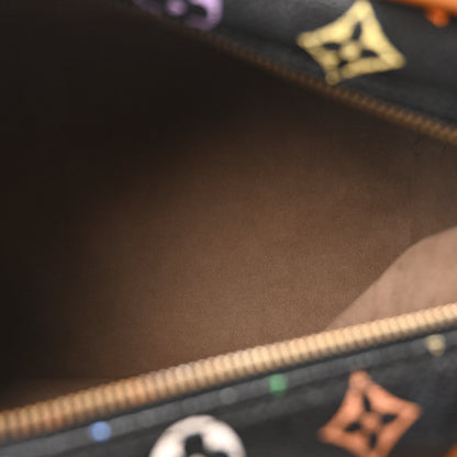 Louis Vuitton Monogram Multicolor Speedy 30 Black 5 of 9