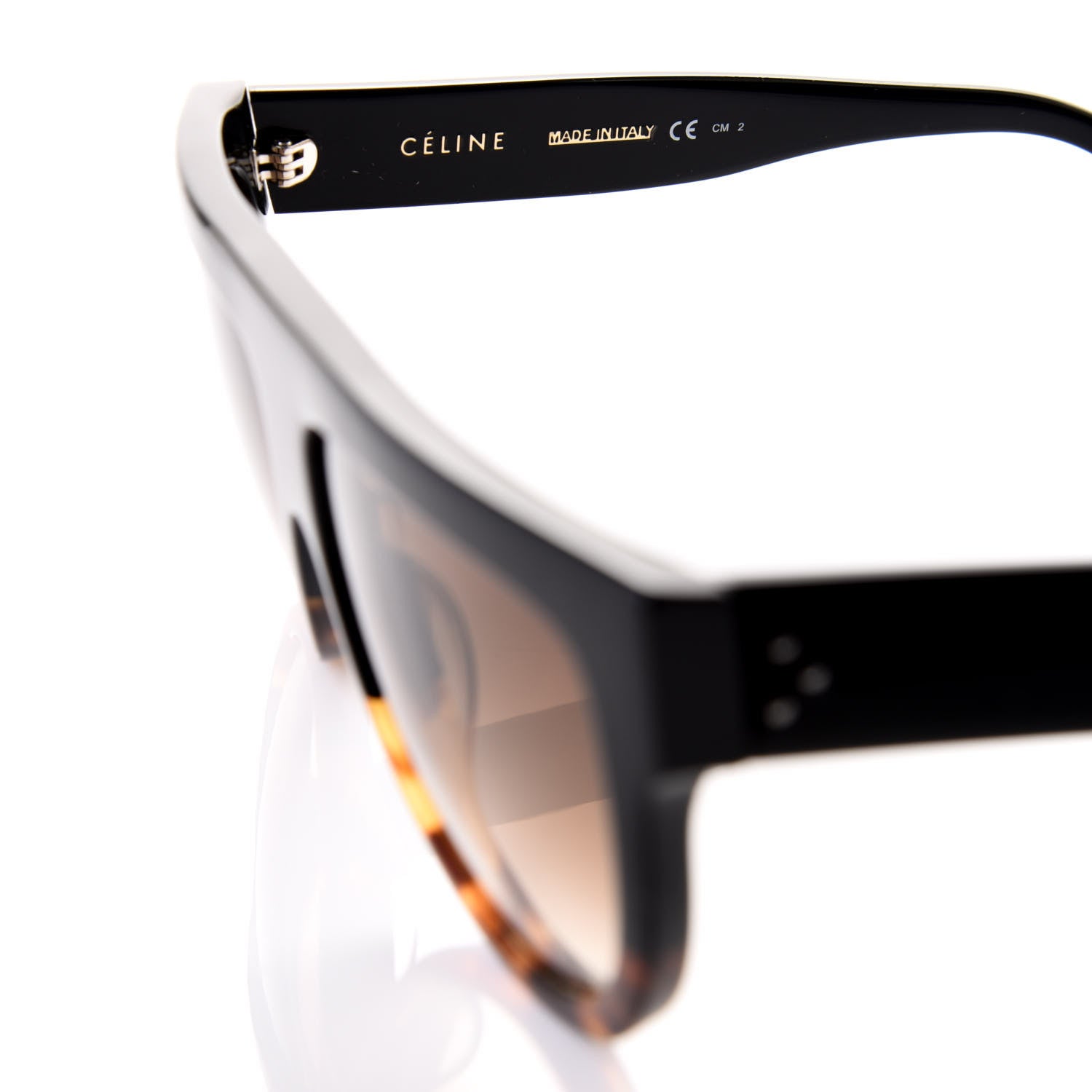 Celine Shadow Sunglasses CL 41026/S Black Havana 8 of 8