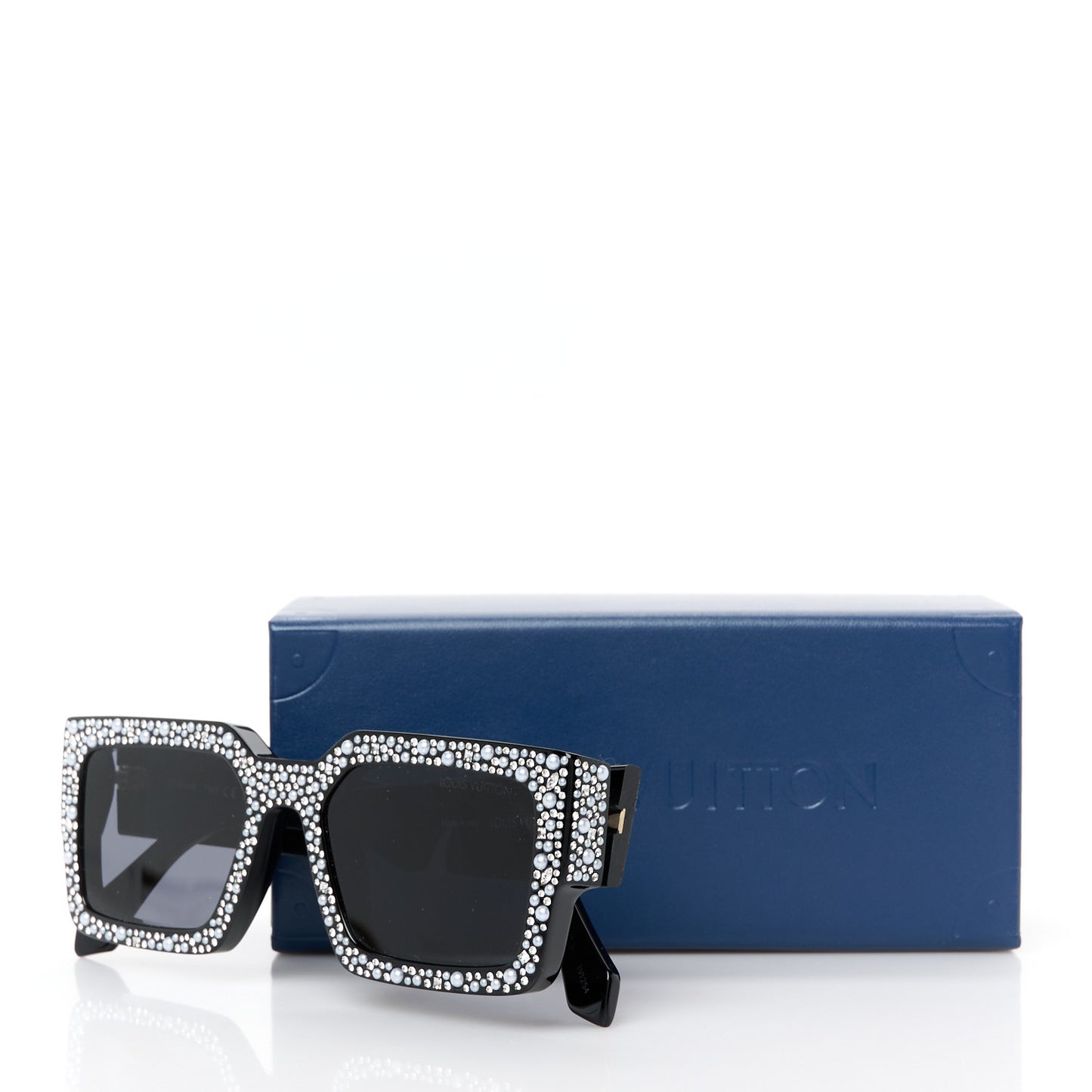 Acetate LV Clash Pearls & Strass Sunglasses Z2396W Black