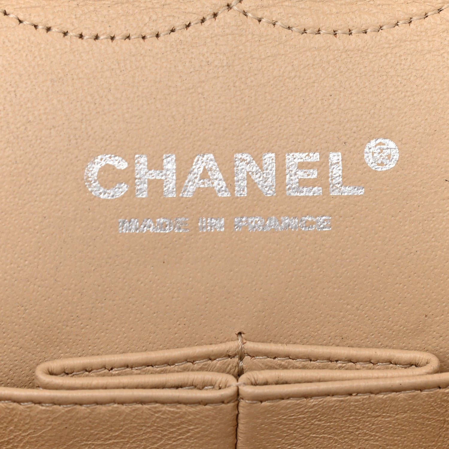 Chanel Lambskin Quilted Medium Double Flap Beige 6 of 11