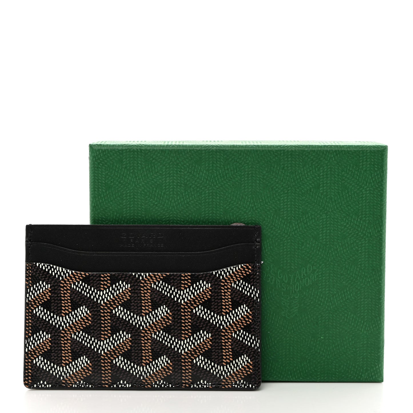 Goyardine Saint Sulpice Card Holder Black