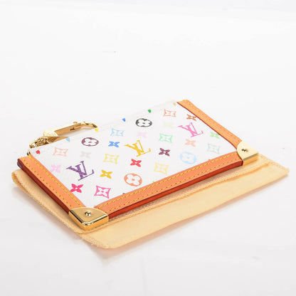 Louis Vuitton Monogram Multicolor Key Pouch White 4 of 7
