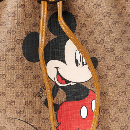 Gucci X DISNEY Mini Vintage GG Supreme Monogram Bucket Bag Beige Vintage Sun Oil 10 of 12