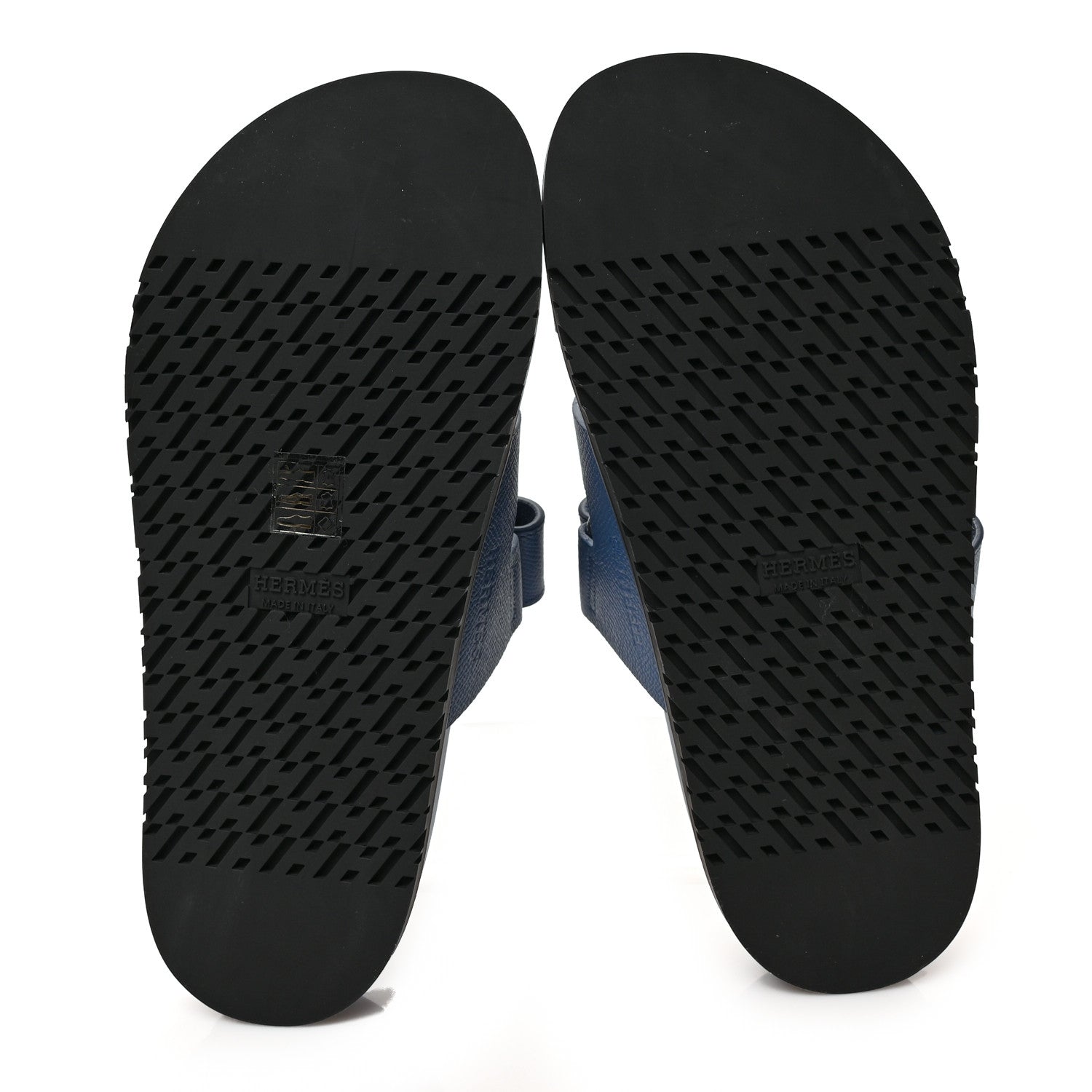 Hermes Epsom Womens Chypre Sandals 38 Bleu Bleuet 5 of 9