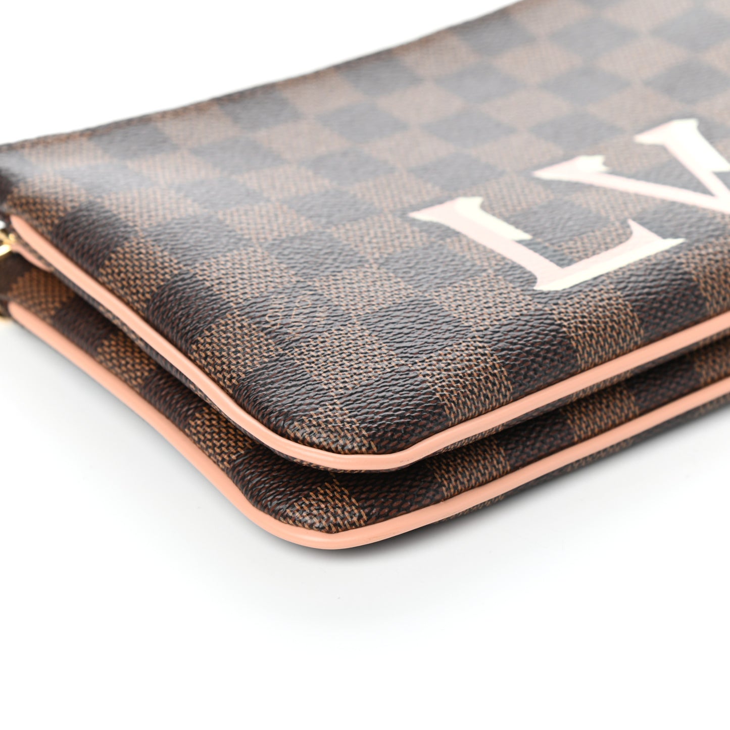 Damier Ebene Double Zip Pochette