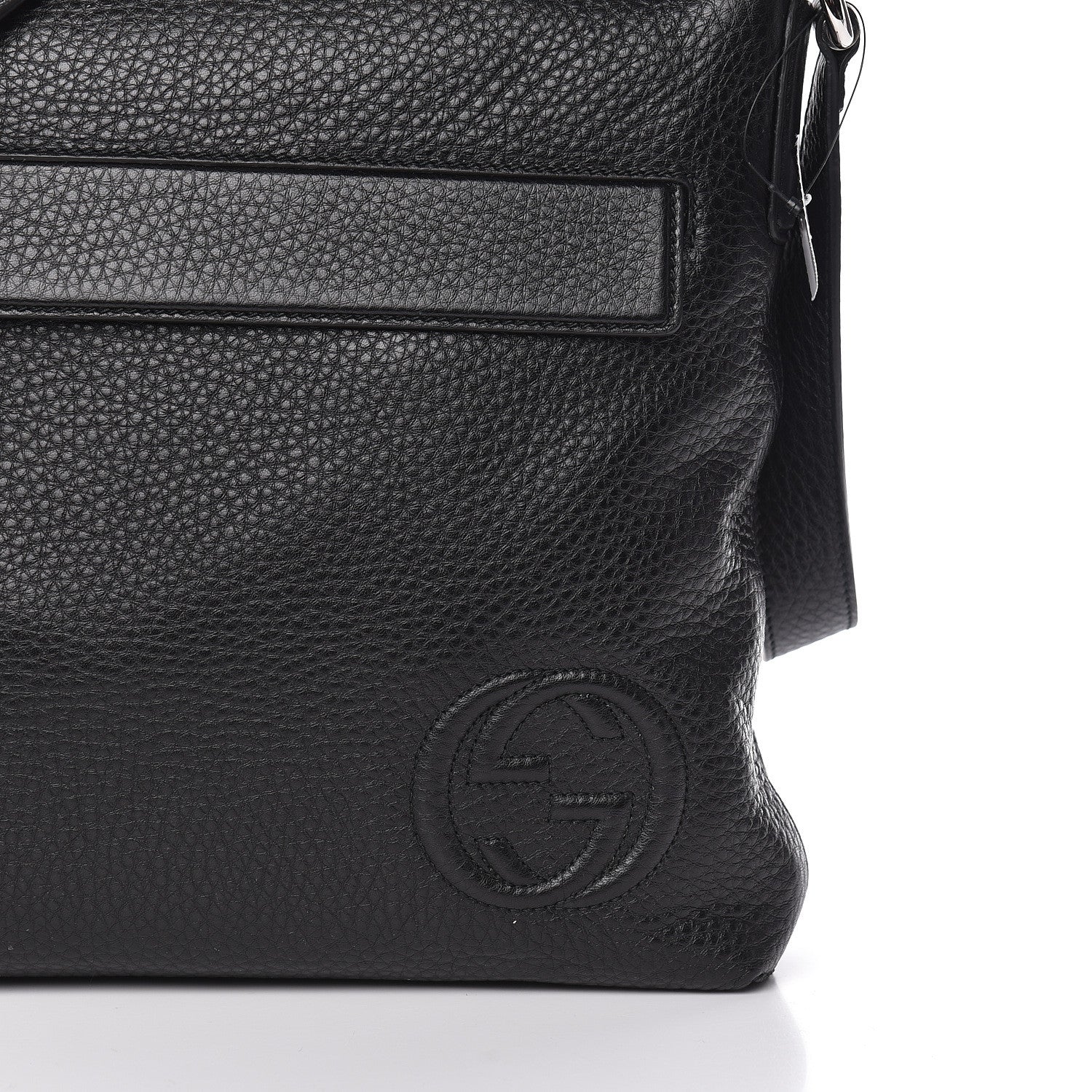 Gucci Pebbled Calfskin Medium Soho Messenger Bag Black 10 of 10