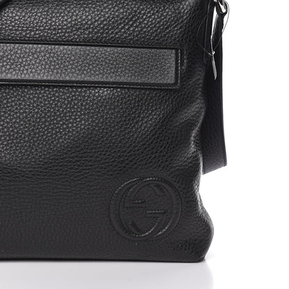 Gucci Pebbled Calfskin Medium Soho Messenger Bag Black 10 of 10