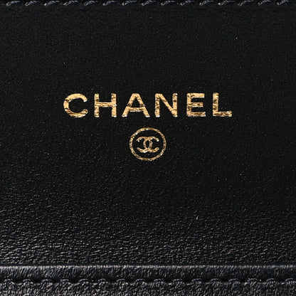 Chanel Lambskin Quilted Timeless CC Wallet On Chain WOC Black 7 of 10