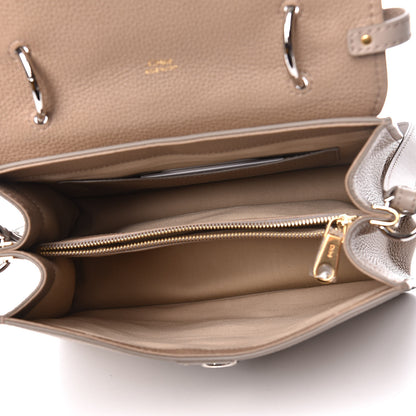 Chloe Shiny Grained Calfskin Medium Aby Day Shoulder Bag Motty Grey 7 of 12