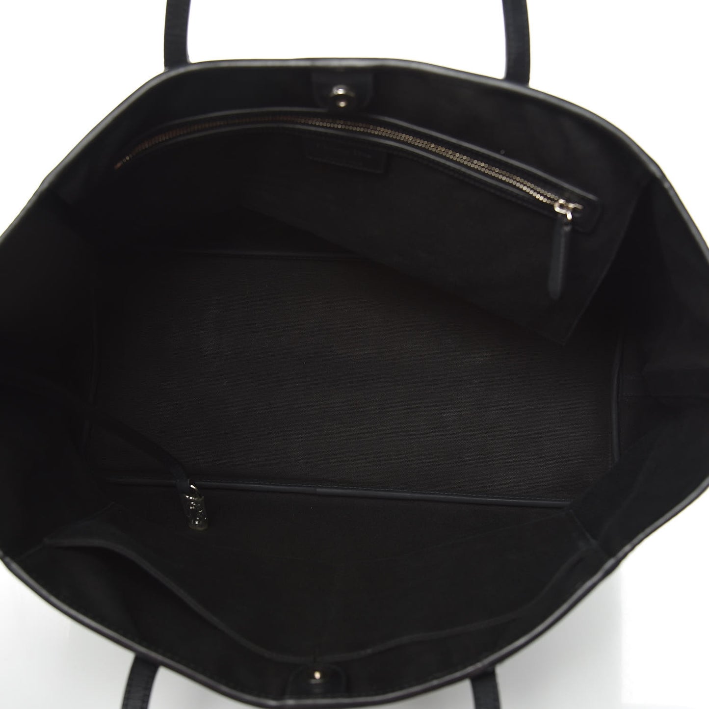 Coated Canvas Cannage Large Panarea Tote Black