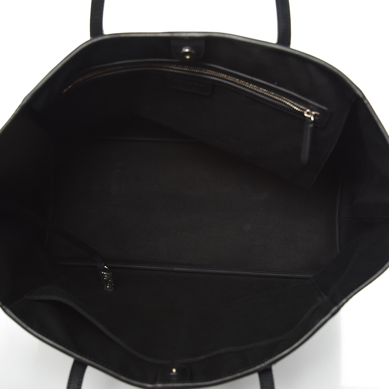 Christian Dior Coated Canvas Cannage Large Panarea Tote Black 5 of 9