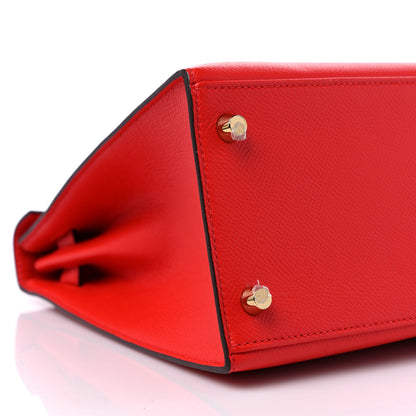 Hermes Epsom Kelly Sellier 28 Rouge de Coeur 8 of 9