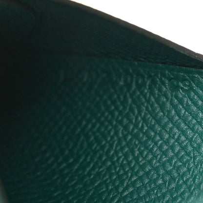 Hermes Epsom Calvi Duo Card Case Malachite 7 of 8