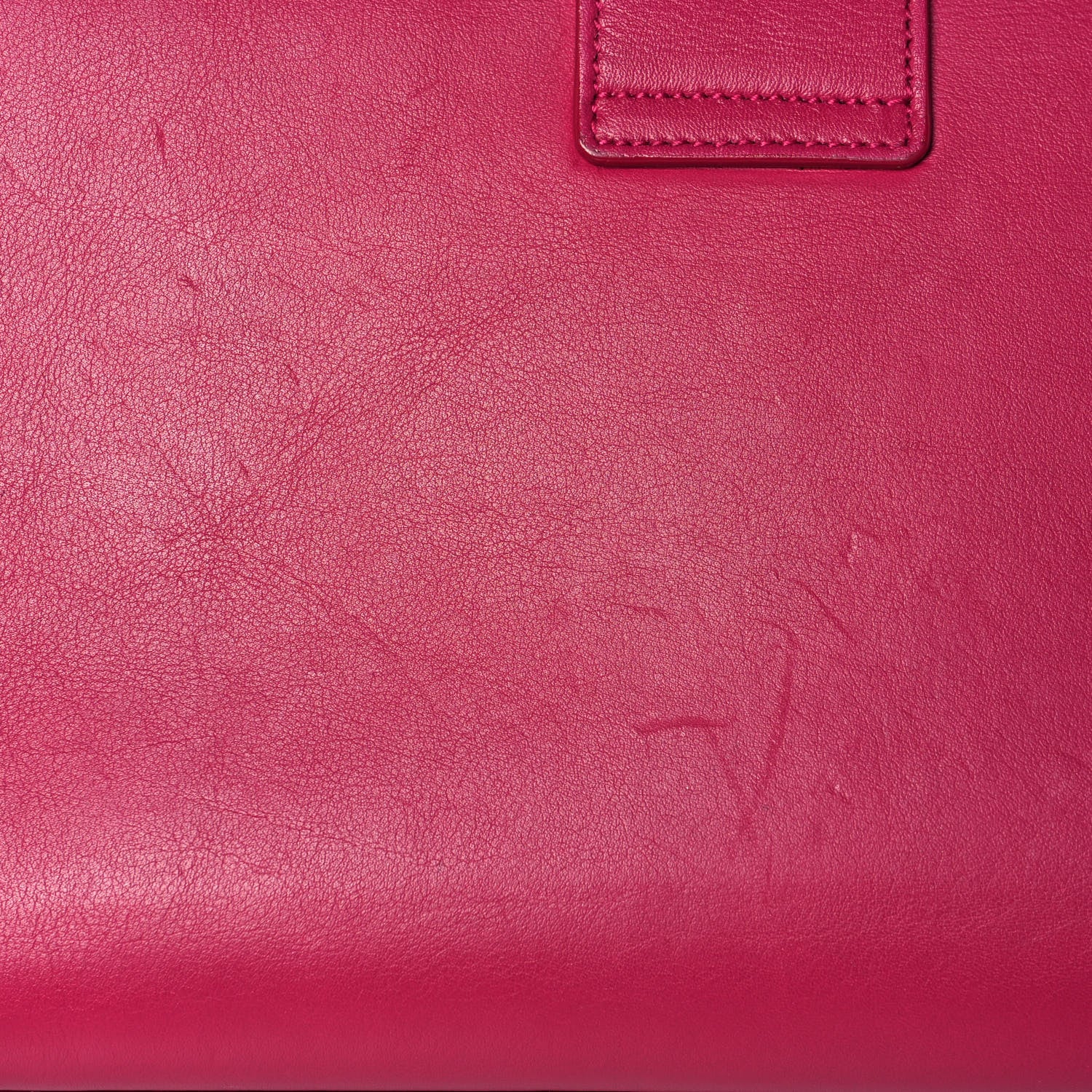 Saint Laurent Calfskin Classic Y Ligne Clutch Fuchsia 20 of 20