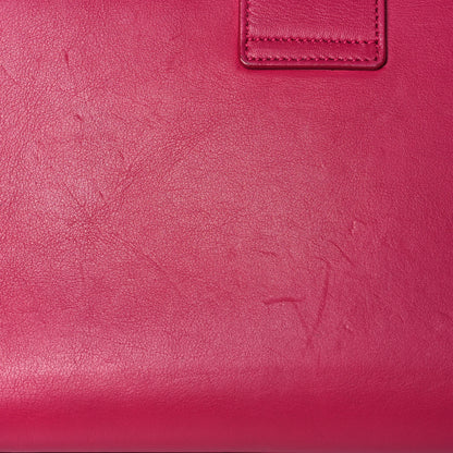 Saint Laurent Calfskin Classic Y Ligne Clutch Fuchsia 20 of 20