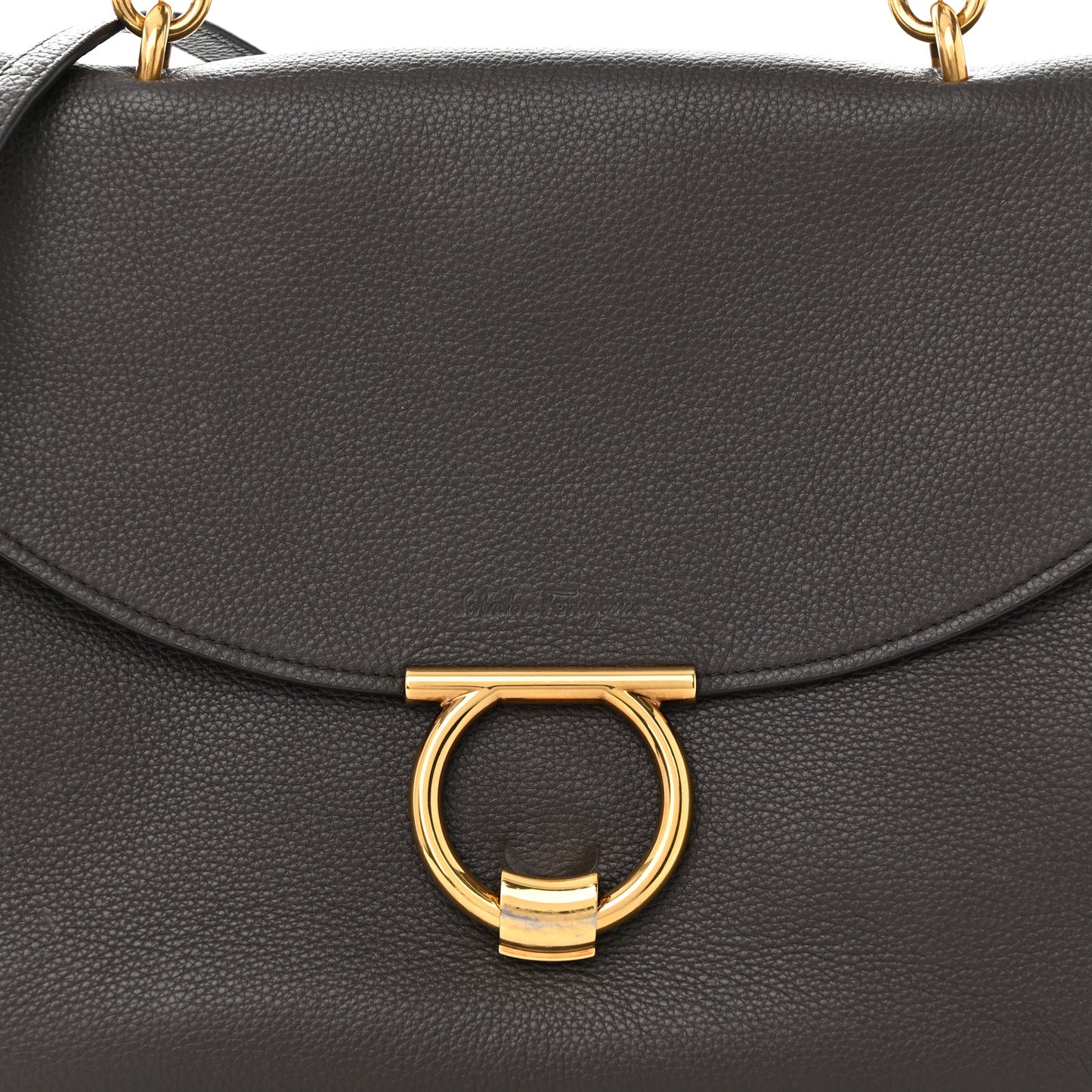 Calfskin Medium Margot Top Handle Satchel Flannel
