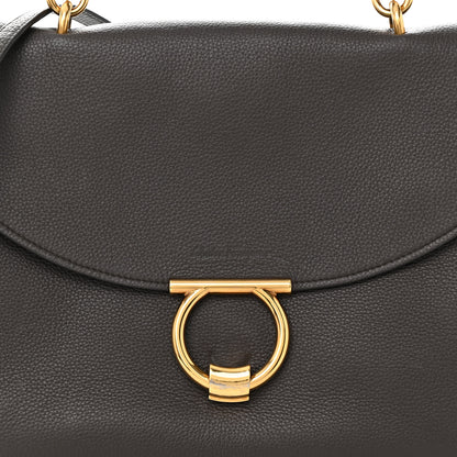 Salvatore Ferragamo Calfskin Medium Margot Top Handle Satchel Flannel 8 of 12
