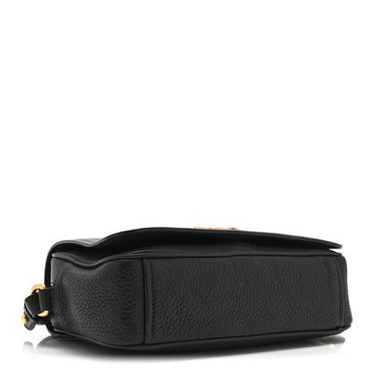 Prada Vitello Phenix Crossbody Bag Black 4 of 10