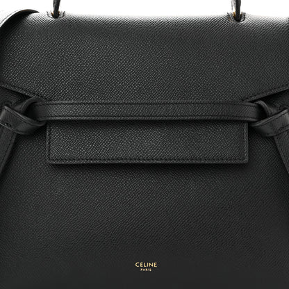 Celine Grained Calfskin Micro Belt Bag Black 7 of 9