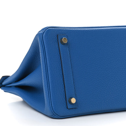 Hermes Togo Birkin 30 Bleu Zellige 9 of 10